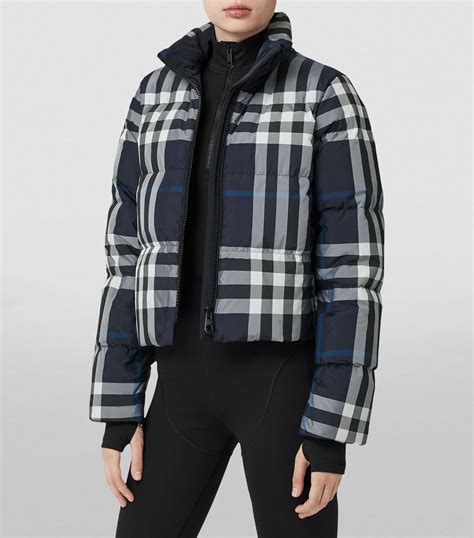 burberry puffer jacket cheap|burberry check cropped puffer jacket.